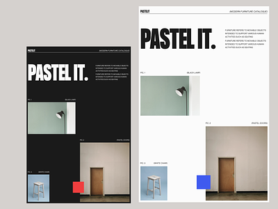 Pastel It. — Layout art direction branding clean design designart grid layout minimal modern photo poster simple swiss typography ui web whitespace