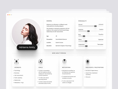 User Research – Cube app clean design layout minimal product research service stats ui user ux visual