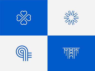Geometric Logos 1 app logo brand branding collection geometric icon identity logo logo design mark minimal shape simple vector