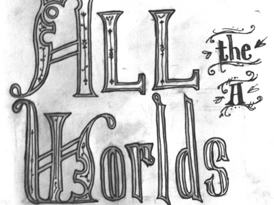 All the Worlds a Stage: Part 1 design hand drawn lettering shakespeare sketch type typography