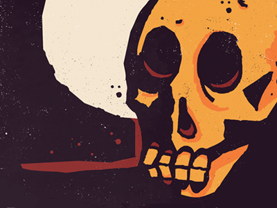Dead Men Tell No Tales hand drawn illustration skull texture