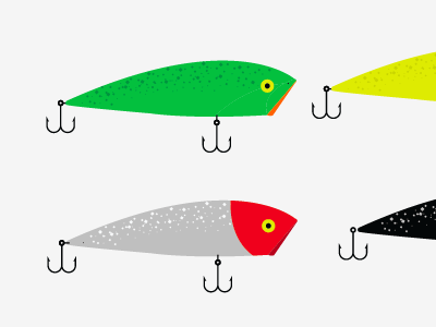 Luca Brasi design fishing illustration luca brasi lures nature