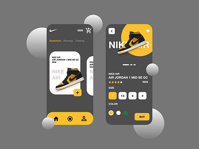 Nike App - Design Mobile