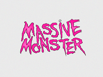 Massive Monster brand identity logo logotype monster t shirt tee