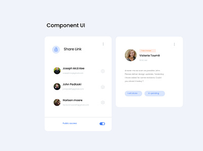 Components UI component link minimal share ui