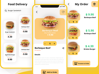 UI/UX Burger Delivery by Verly Ananda on Dribbble