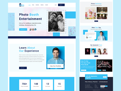 Patch - Photo Booth Entertainment Web UI Design