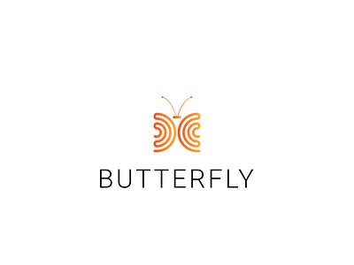 buttrtfly and c letter logo