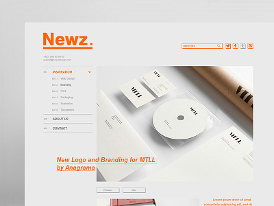 Newz Magazine magazine news web web design website wordpress