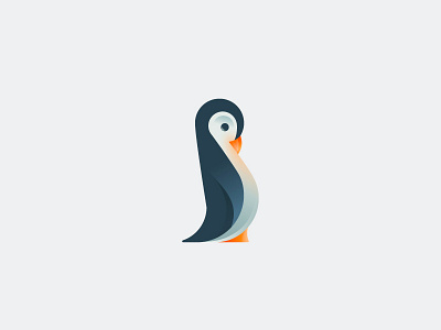Mr Penguin animal bird icon logo mark penguin