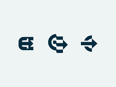 EC c e geometric icon logistics logo logo design logotype minimalist modernism monogram transportation