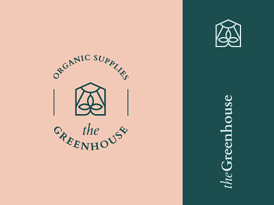 theGreenhouse branding design geometric green house icon identity logo logo design logomark logotype mark minimalist monogram organic plant sun symbol window wordmark