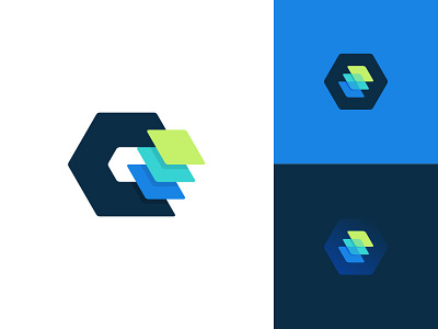 Qubito branding chart coloful geometric icon identity layers logo logomark logotype mark minimalist monogram q stats symbol tech