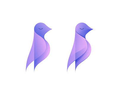 Book Bird bird branding feminine geometric gradient icon logo logotype mark minimalist symbol vector