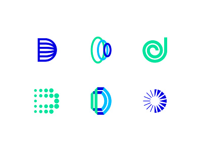 D monogram branding geometric green icon identity line logo logo design logomark logotype mark minimalist monogram symbol tech
