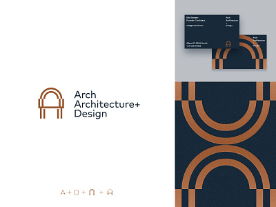 Arch Architecture and Design arch architecture branding chair design geometric house icon identity line logo logo design logomark logotype mark minimalist monogram symbol tech
