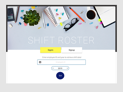 ShiftRoster WebApp app design icon illustration type ui ux vector web website