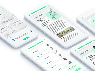 Recyclearn an UX project figma recycle ui ui design ux ux design