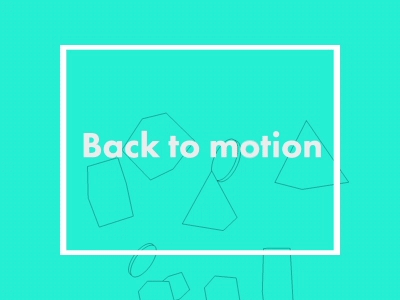 Back to motion 3d back geometric minimalist motion motiongraphics simple slow