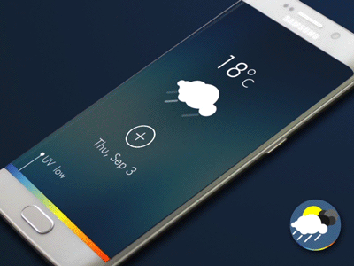 Weather concept app motion motiondesign ui ux weather