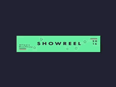 Showreel 2016 Intro 2016 ae after effects demoreel geoffroy allanic intro motion design motion graphics showreel