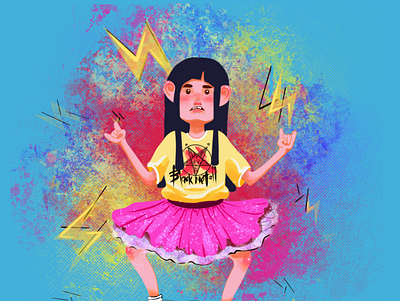 Little girl girl illustraion illustration