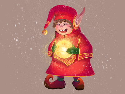 Elf elf illuminate illustration snow