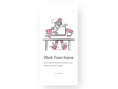 Product illustration challenge: 09 WFH adobe illustrator design illustration procreate product design product illustration remote work ui vector warmup wfh working from home