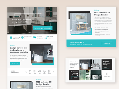 Web Design Concepts For Bathroom Accessories branding design ecommerce design interface ui uiux user experience web webdesign website design