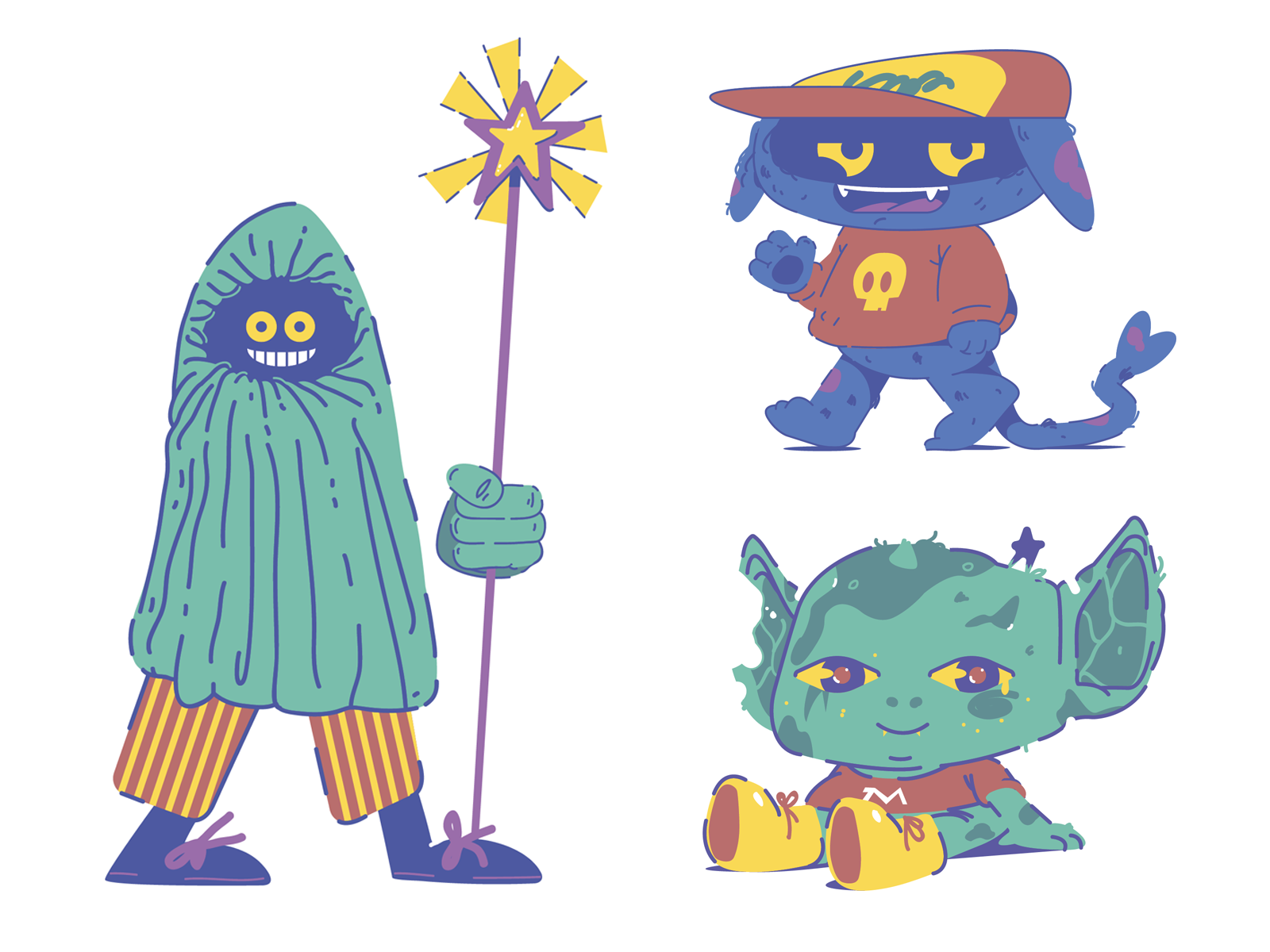 spooky-monsters-by-sorozo-otakoi-on-dribbble