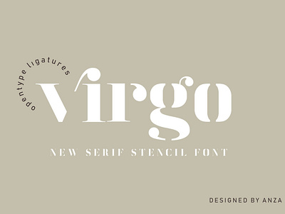 Virgo Serif Stencil Font