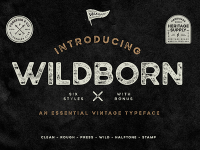 Wildborn Vintage Sans Serif Font