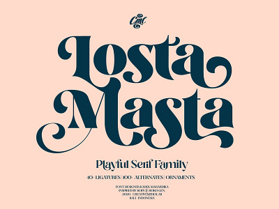 Losta Masta - Playful Serif Font Family