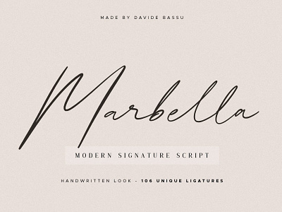 Marbella - Stylish Signature script
