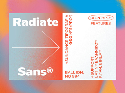 Radiate Sans Font Family