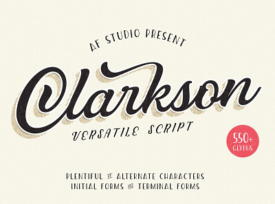 Clarkson Script Font branding calligraphy font classic font creative market display font download fonts font font design fonts graphic design lettering logo font logo fonts retro font script font typeface typefaces typography vintage font vintage lettering