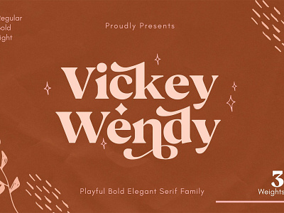 Vickey Modern Vintage Typeface