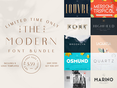 The Modern Font Bundle