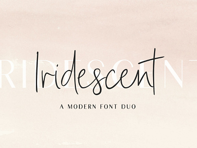 Iridescent - Modern Font Duo