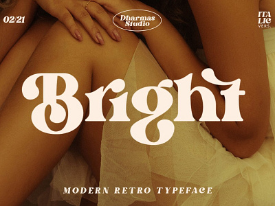 Bright - Modern Retro Typeface branding classic font design display font elegant font font font design fonts graphic design lettering logo font logo fonts modern font retro font typeface typeface design typefaces typography vintage font vintage lettering