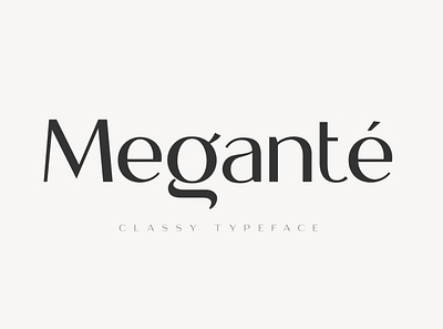 Meganté Font branding classic font design designer font display font elegant font font font design fonts graphic design lettering logo font logo fonts retro font titles typeface typefaces typography vintage font