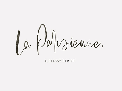 La Parisienne - Classy Script Font branding calligraphy design font font design fonts graphic design hand drawn handwritten lettering logo fonts retro font script font script typeface signature font signature typeface typeface typefaces typography vintage font