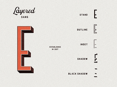 Bouchers - Layered Type Collection branding design font font design fonts graphic design graphics layered font layering type lettering logo fonts retro font type design typeface typefaces typography vintage font