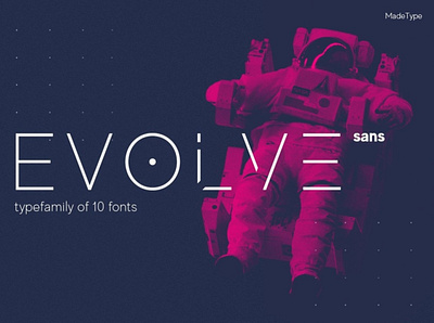 MADE Evolve Sans Font design designer font font design fonts futuristic font graphic design graphic designer lettering logo fonts minimal modern font retro font typeface typefaces typography vintage font