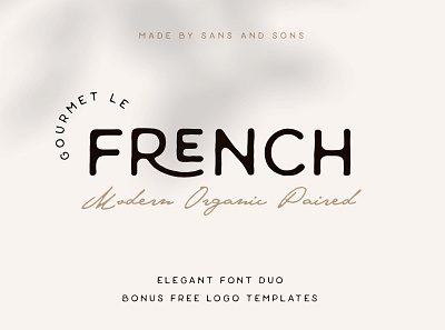 Le French - Font Duo branding elegant font font font combination font design font designer font duo fonts graphic design lettering logo font logo fonts retro font type design typeface typefaces typography vintage font