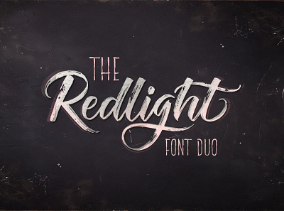 The Redlight Font Duo brush font brush lettering brush script font font design fonts graphic hand lettering handmade font lettering logo fonts retro font typedesign typeface typefaces typography vintage font