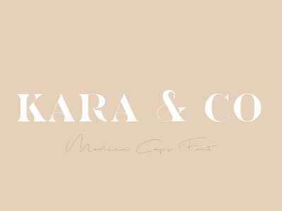 Kara & Co - Fashion Serif Font