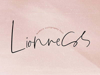 Lionness - Handwritten script font