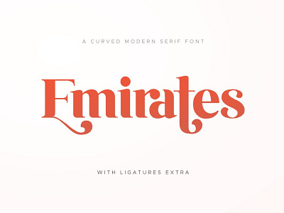 Emirates - Curved Font