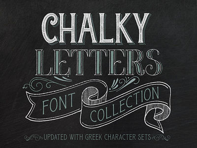 Chalky Letters font Collection